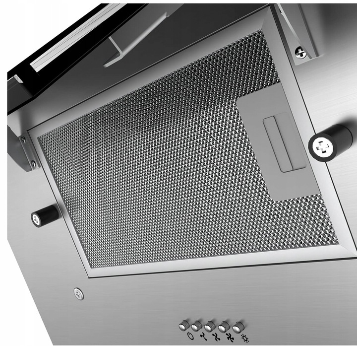 Ciarra CBCB6736C okap naścienny 60 cm, 380 m³/h, oświetlenie LED, 2 filtry