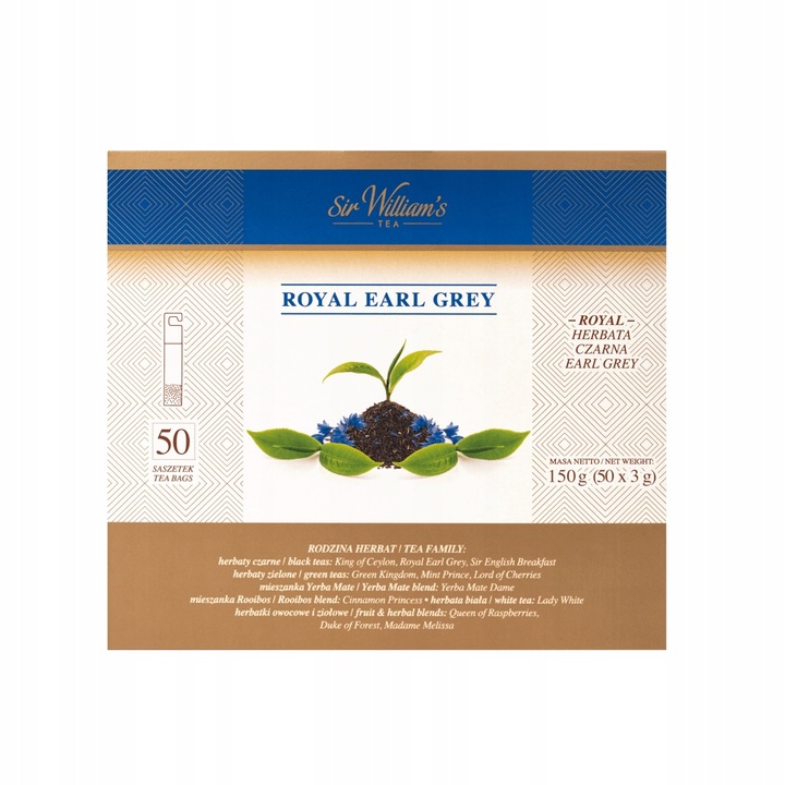 Sir William's Royal Earl Grey 50 Saszetek