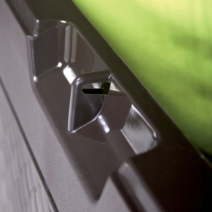 SKRZYNIA OGRODOWA SCHOWEK NA TARAS BALKON POJEMNIK 310L BRĄZ PRODUKT POLSKA