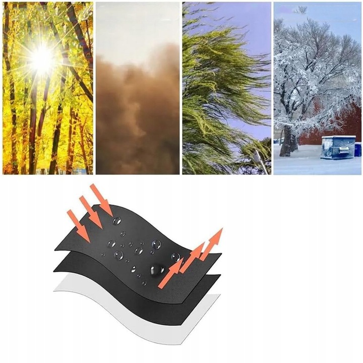 POKROWIEC OCHRONNY NA PARASOL OGRODOWY 240x57/57cm