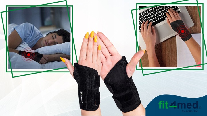 ORTEZA NADGARSTKA STABILIZATOR OPASKA ZESPÓŁ CIEŚNI WYGODNA DOBRZE USZTYWNI