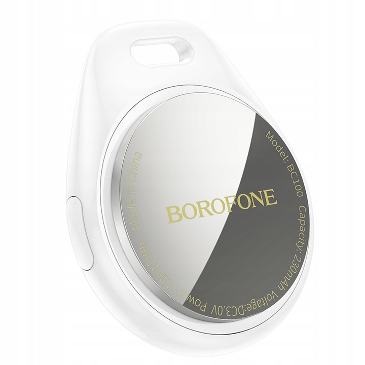 BOROFONE LOKALIZATOR GPS Do APPLE AIR TAG iOS TRACKER BC100 BIAŁY FIND MY