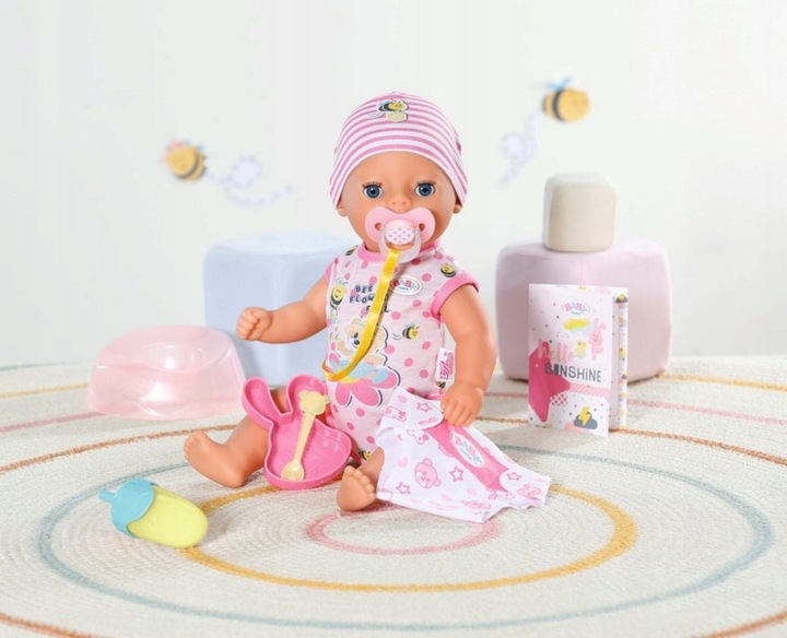 Baby born Lalka Interaktywna Lena 7 Funkcji Bobas Niemowlę Dziewczynka