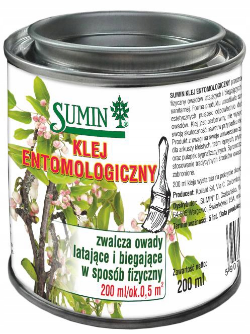 KLEJ ENTOMOLOGICZNY ZWALCZA OWADY SZKODNIKI SUMIN 200 ml x 2