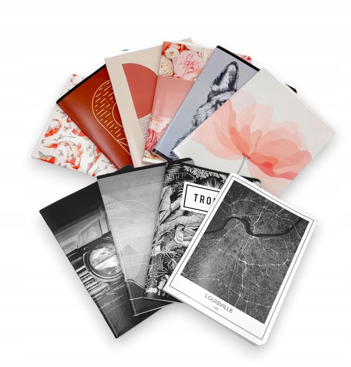 10 x ZESZYT w KRATKĘ A5 60 kartek ZESTAW HAMELIN