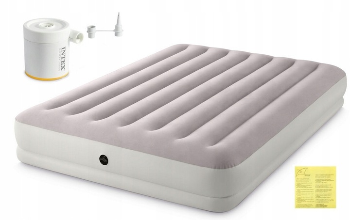 Materac welurowy z pompką Intex 64179 203 x 152 x 30 cm