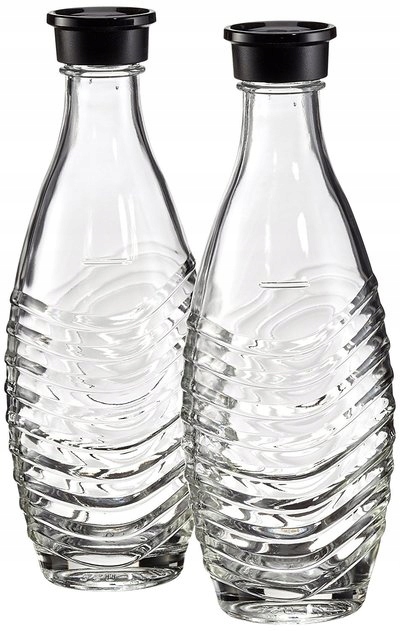 2 szklane butelki SodaStream Duo, Kompatybilne tylko z saturatorem Crystal