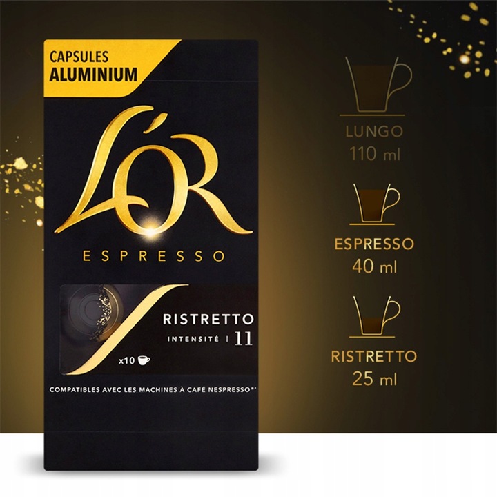 Kapsułki L'OR do Nespresso(r)* kawa 100% arabica, 100 kaw, 9+1 GRATIS