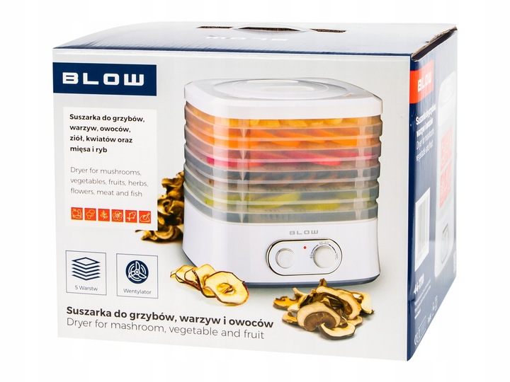 SUSZARKA DO GRZYBÓW OWOCÓW WARZYW RYB REGULACJA 5 SIT