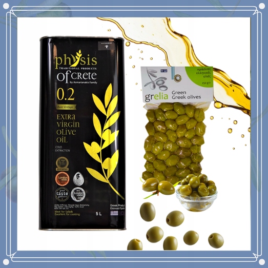 Physis of Crete Grecka oliwa z oliwek 0,2% 5 L + OLIWKI data aż do 03/2027