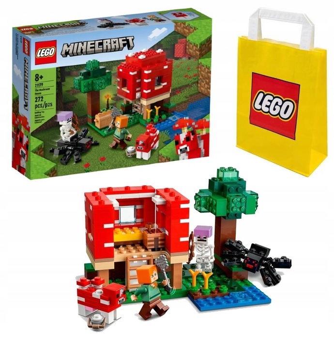 LEGO MINECRAFT 8+ DOM W GRZYBIE 21179