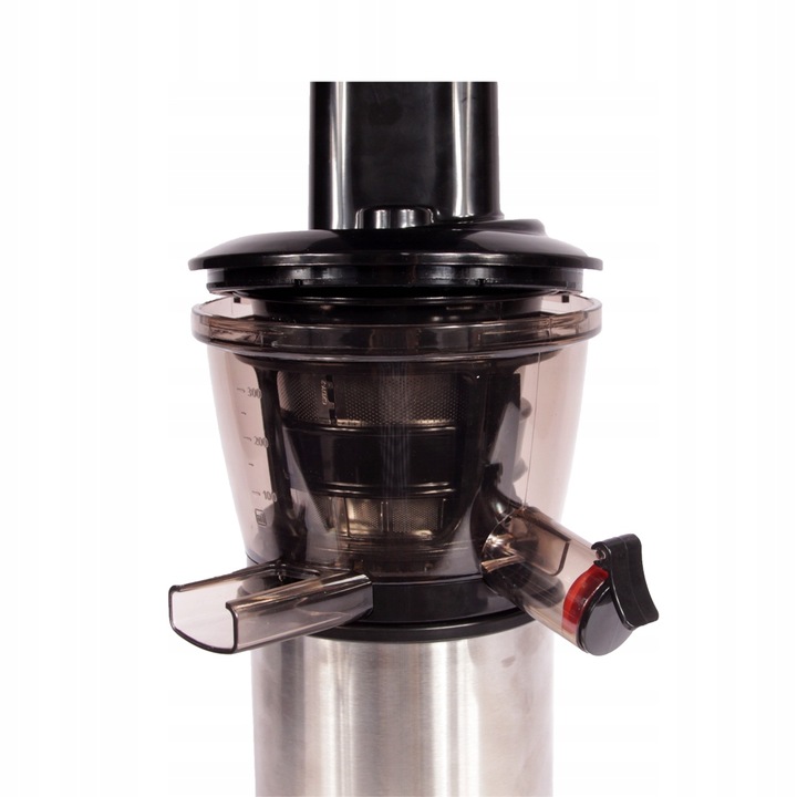 WYCISKARKA WOLNOOBROTOWA DO SOKÓW, sokowirówka wolnoobrotowa, srebrna