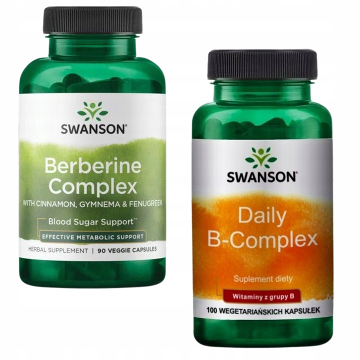Suplement diety Swanson Berberine Complex + Witamina B kompleks 100kaps