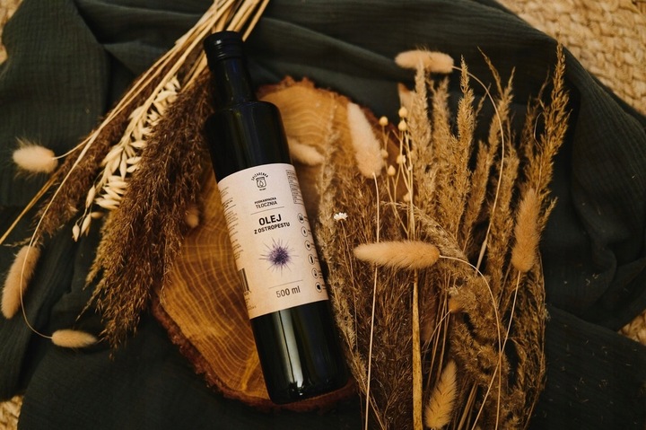 OLEJ Z OSTROPESTU 500 ml tłoczony zimno BADANIA zimnotłoczony NIERAFINOWANY