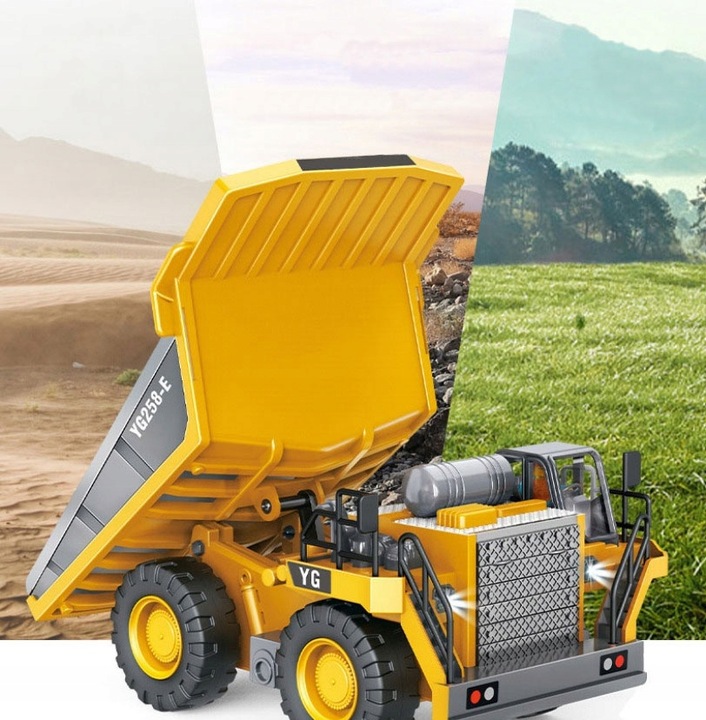 WYWROTKA ZDALNIE STEROWANA PILOTEM CIĘŻARÓWKA RC POJAZD MASZYNA BUDOWLANA