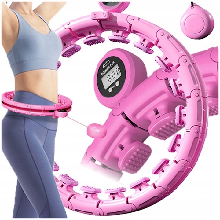 HULA HOP Z LICZNIKIEM OBCIĄŻENIEM I WYPUSTKAMI ODCHUDZAJĄCE SMART HULAHOP