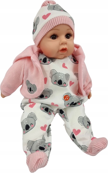 LALKA BOBAS MÓWI I ŚPIEWA POLSKI 45CM+SMOCZEK_67