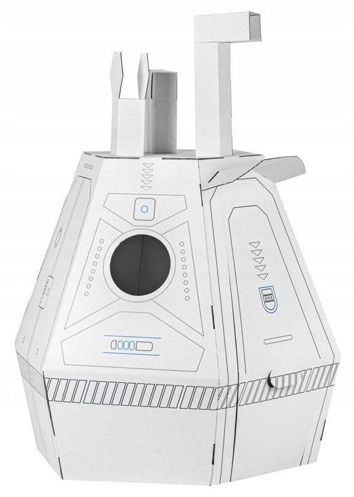 Kartonowy Kapsuła Ratunkowa do malowania i samodzielnego złożenia Tektorado