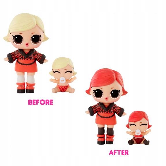 Lalka L.O.L. Surprise O.M.G. Color Change 2w1 + Lil Sis Color Change