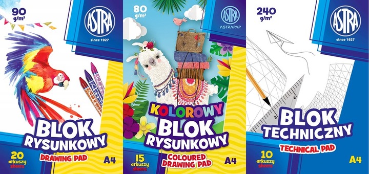 Wyprawka Szkolna Astra XXL 20 elementów Duży zestaw do szkoły Farby 12 kol.