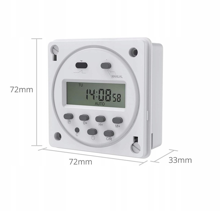 PROGRAMATOR CZASOWY WŁĄCZNIK TIMER WYŁĄCZNIK WODOODPORNĄ