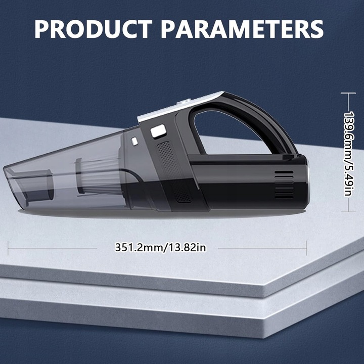 Odkurzacz ręczny TECKZOON, czarny, 8000PA, 6000mAh