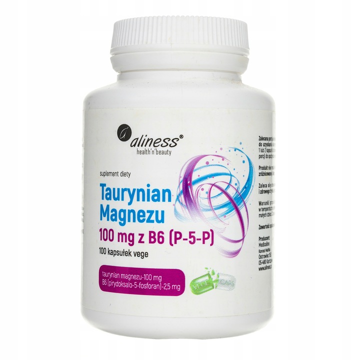 Taurynian Magnezu z B6 (P-5-P) 100kaps. ALINESS