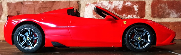 Autko Zdalnie Sterowane FERRARI 458 SZYBERDACH NA PILOT Rastar Samochód RC
