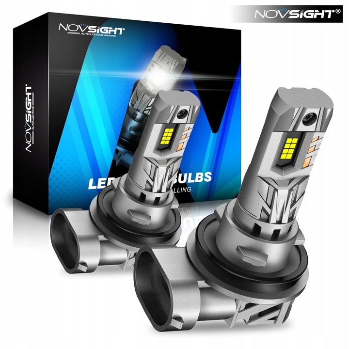 ŻARÓWKI LED H11 BARDZO MOCNE 20000LM DOPASOWANE 1 DO 1