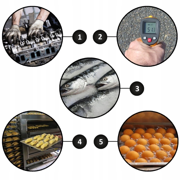 PIROMETR TERMOMETR LASEROWY BEZDOTYKOWY NA PODCZERWIEŃ EMISYJNOŚĆ -50+530°C
