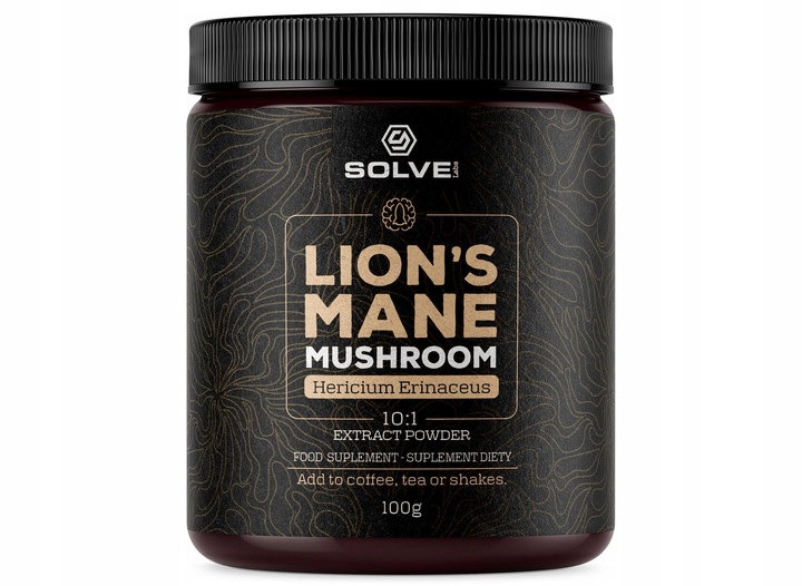 LION'S MANE 10:1 SOPLÓWKA JEŻOWATA 100G SOLVE LABS