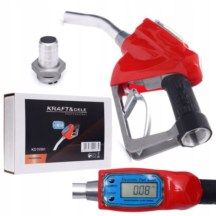 PISTOLET DO DYSTRYBUTORA POMPY PALIWA I OLEJU CPN LCD WYŚWIETLACZ NALEWAK