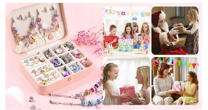 150EL IDEALNY PREZENT ZESTAW DO ROBIENIA BRANSOLETEK I NASZYJNIKÓW