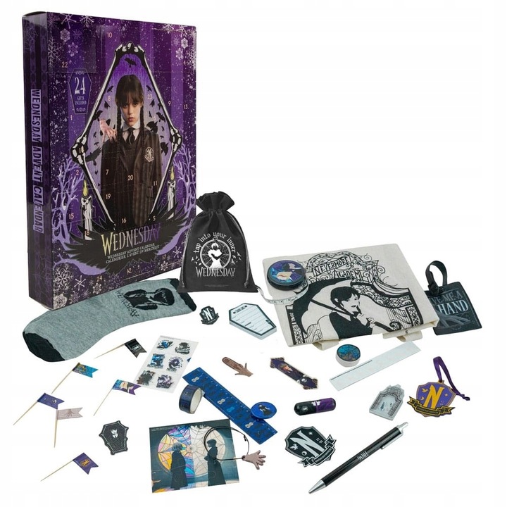 WEDNESDAY KALENDARZ ADWENTOWY 24 PREZENTY ORYGINALNY CINEREPLICAS 2024