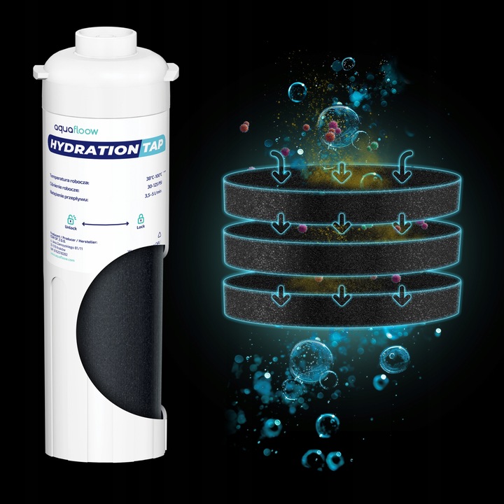 Filtr do wody pod zlew AquaFloow do kuchni + system filtrujący podzlewowy