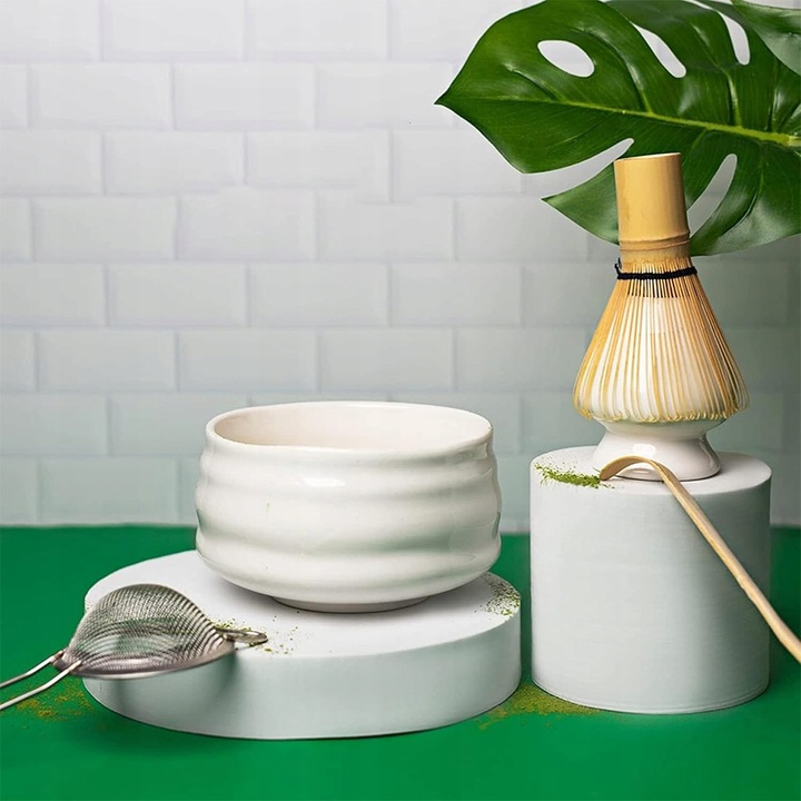 ZESTAW DO HERBATY MATCHA, ZESTAW MIOTEŁ MATCHA, Z TRZEPACZKĄ DO MATCHY 5W1