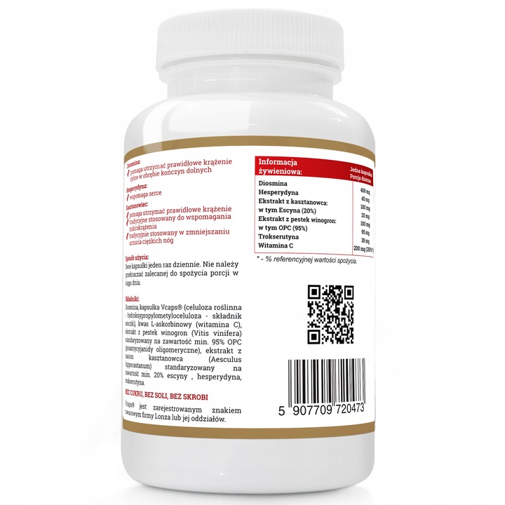 NA KRĄŻENIE KASZTANOWIEC DIOSMINA 240 KAPS