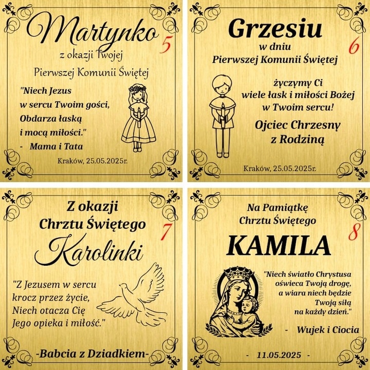 SREBRNY ŁAŃCUSZEK KOMUNIJNY PR. 925 MEDALIK SZKAPLERZ NA KOMUNIĘ + GRAWER