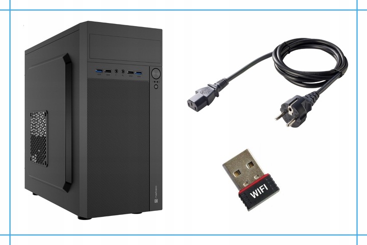 Komputer Stacjonarny Intel Core i7 16GB 1000GB SSD Win 10 DVD WiFi Szybki