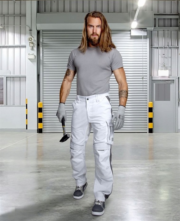 Spodnie Robocze Monterskie Elastyczne Modne Białe Malarskie ARDON URBAN+ 52