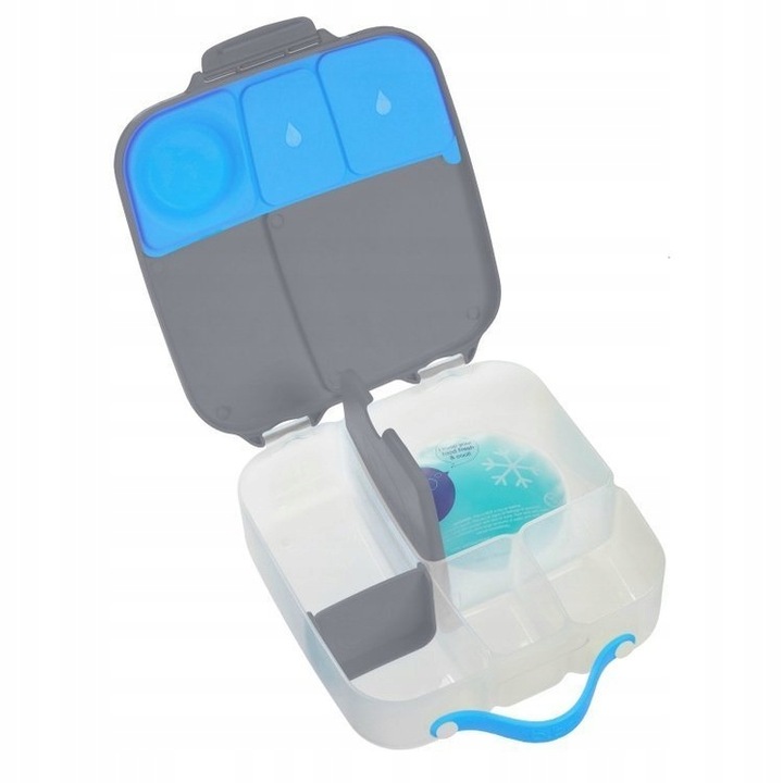 B.BOX Lunchbox pojemnik śniadaniówka BLUE SLATE 2000ml Pudełko szkolne 2L