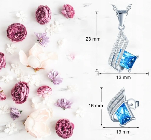 Mennica Świdnicka - Zestaw Prezent na Urodziny Srebrny Komplet Srebro