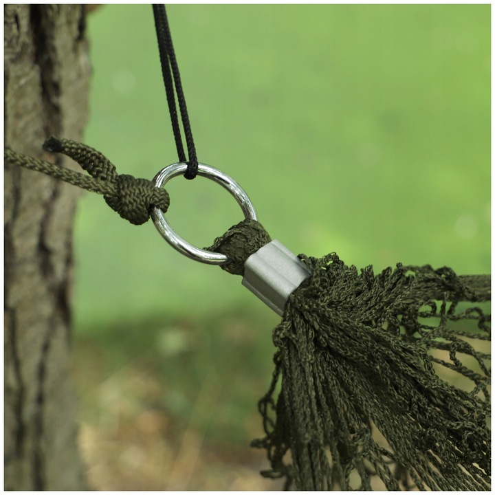 Hamak turystyczny wojskowy biwak duży z rozpórkami i etui Mil-Tec