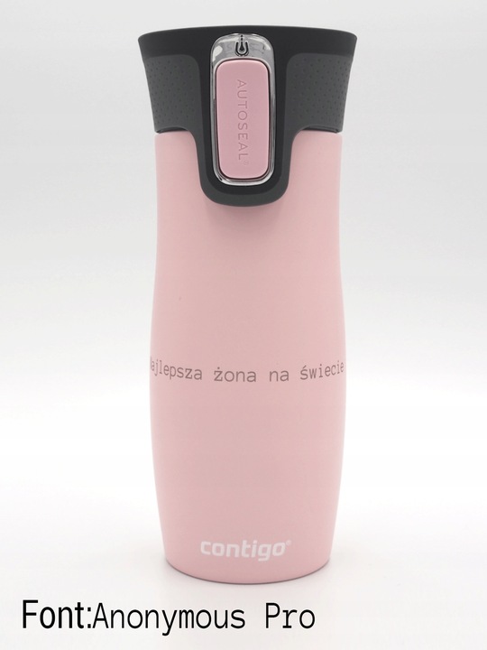 Kubek termiczny z grawerem personalizowany Contigo West Loop-różowy