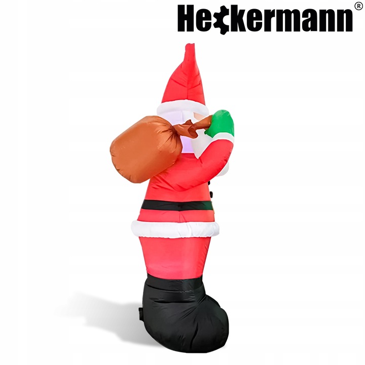 ELEKTRYCZNIE DMUCHANY MIKOŁAJ DEKORACJA ŚWIĄTECZNA LED OZDOBA OGRODOWA 180