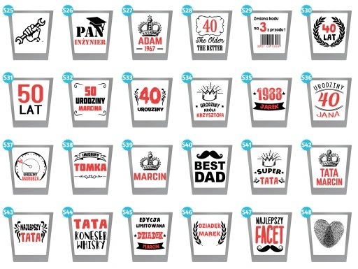 ZESTAW KARAFKA PUDEŁKO SZKLANKI Z GRAWEREM PREZENT URODZINY TATY CHŁOPAKA