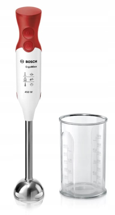 Blender ręczny Bosch MSM64110 450W Pojemnik Tryb Turbo Nóż QuattroBlade