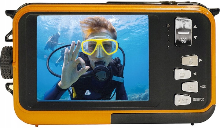 Aparat EASYPIX Aquapix W3027-O Wave Pomarańczowy