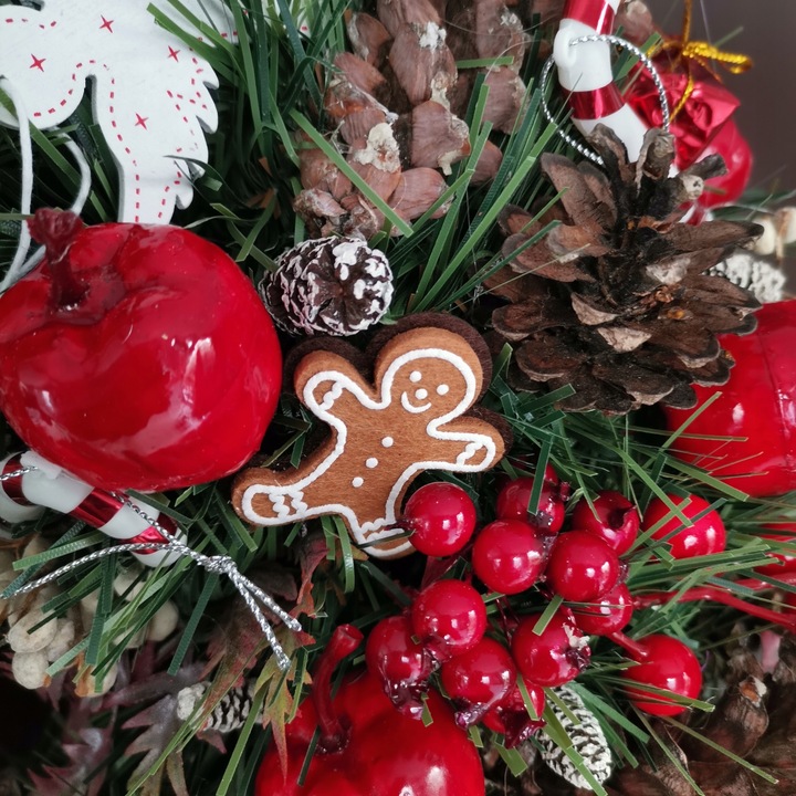 Wianek wieniec stroik 42 cm bożonarodzeniowy świąteczny