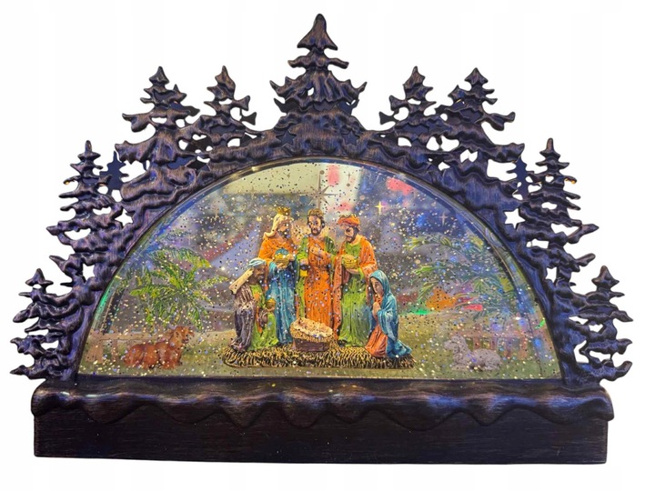 świąteczna szopka LED grająca